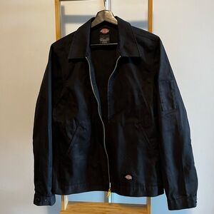 Dickies Men’s Black Unlined Eisenhower Jacket (Small)